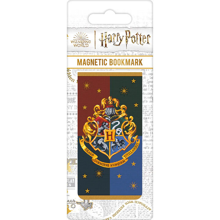 PYRAMID Magnetic Bookmark - Harry Potter - Colourful Crest Hogwarts