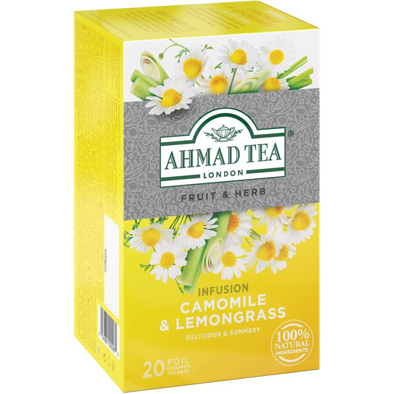 Ahmad Tea Camomile & Lemongrass heřmánkový čaj příchuť Camomile & Lemongrass 20x1.5 g