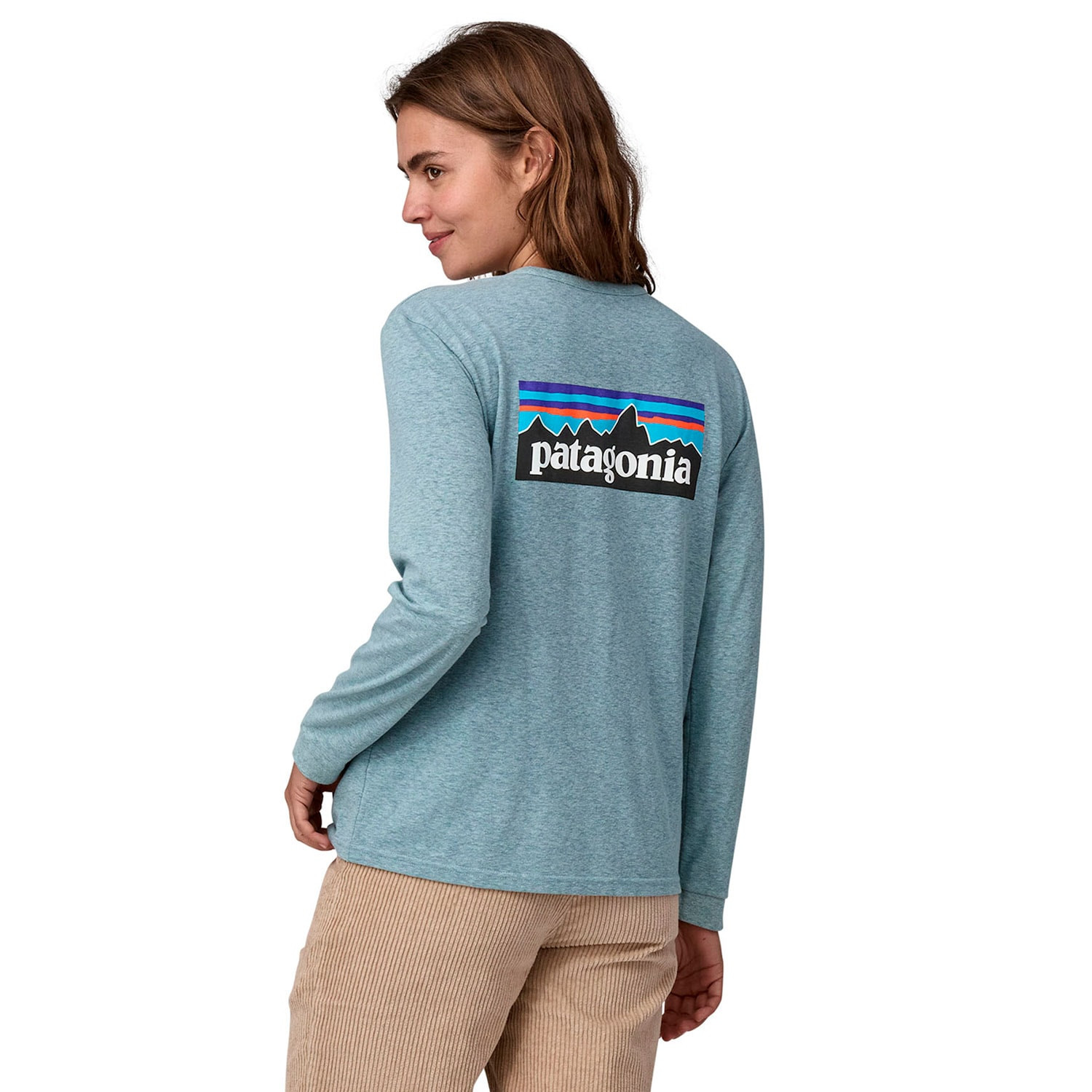 Patagonia W's L/S P-6 Logo Responsibili-Tee