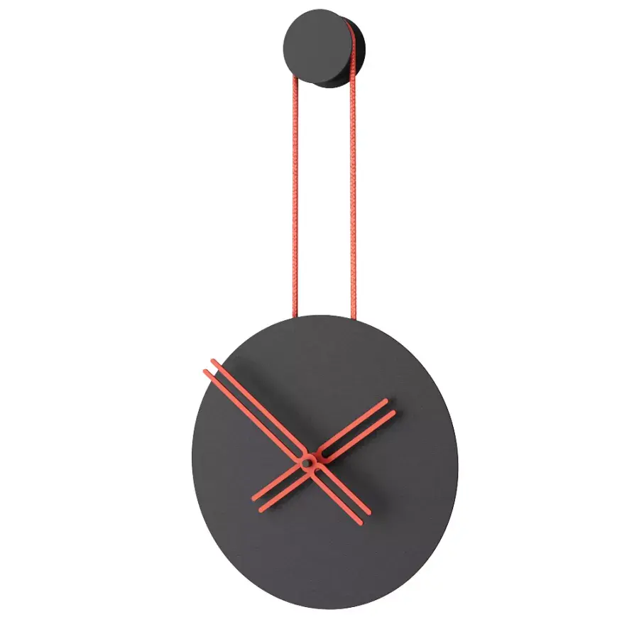 Mclocks Designové nástěnné hodiny INF3007 Infinity black-red-red 65cm