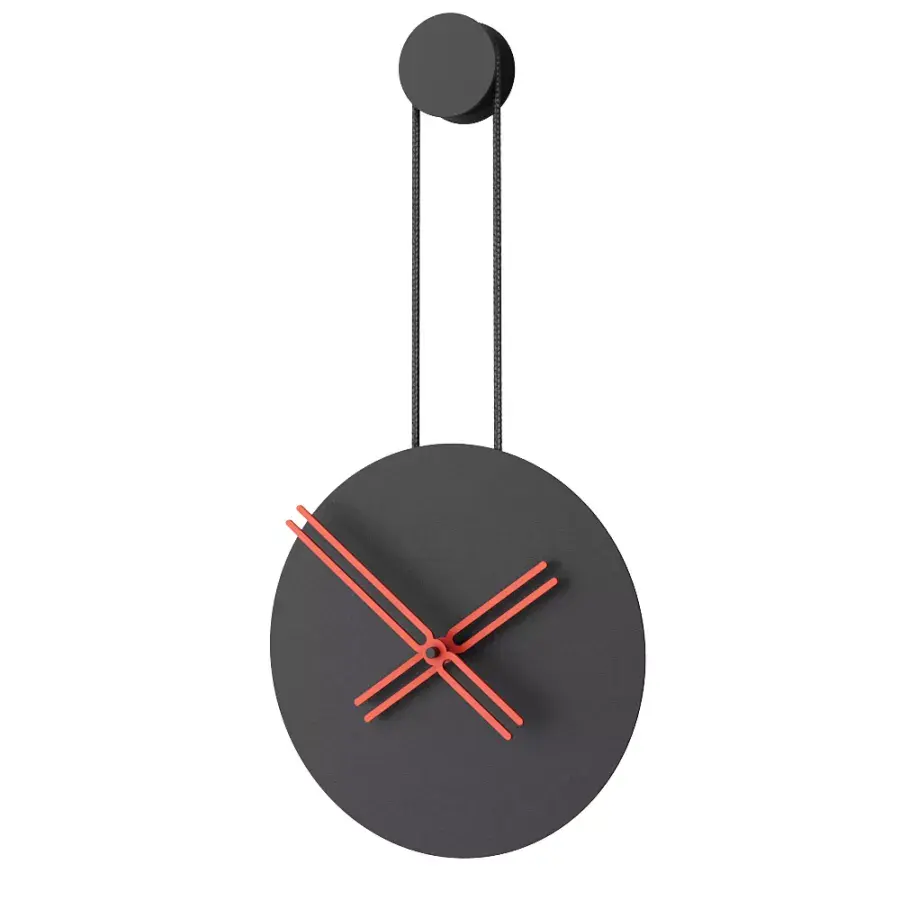 Mclocks Designové nástěnné hodiny INF3008 Infinity black-red 65cm