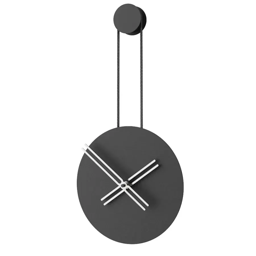 Mclocks Designové nástěnné hodiny INF3010 Infinity black-silver 65cm