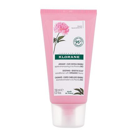 Klorane Organic Peony Soothing zklidňující a hydratační kondicionér na vlasy 150 ml pro ženy