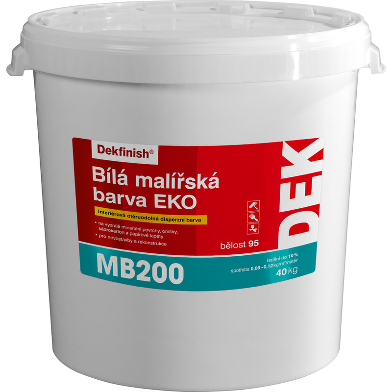 Malba interiérová DEK MB200 EKO bílá, 40 kg