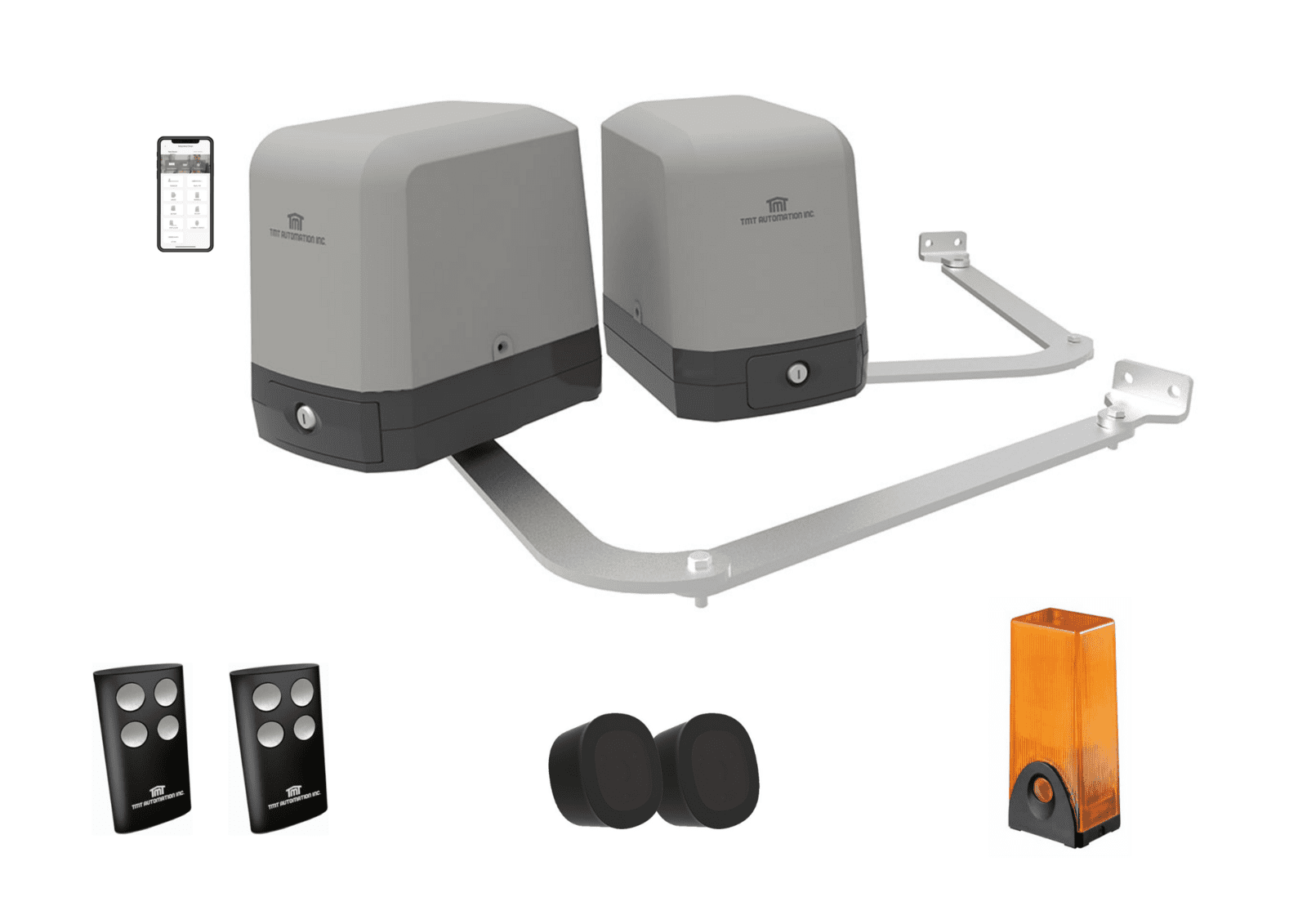 PAPILLON Wi-Fi IoT - pákový pohon pro dvoukřídlou bránu do 5m