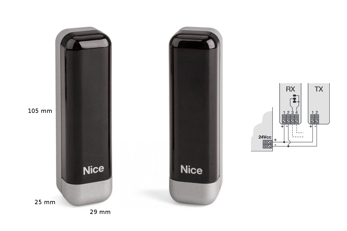 EPS - pár povrchových fotobuněk Slim Nice