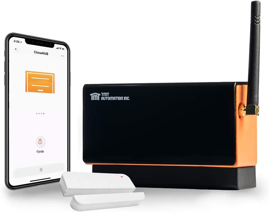 ChowHUB WBT - Wi-Fi a amp; Bluetooth IoT dálkový ovladač TMT včetně bezdrátového senzoru zavřených vrat nebo brány