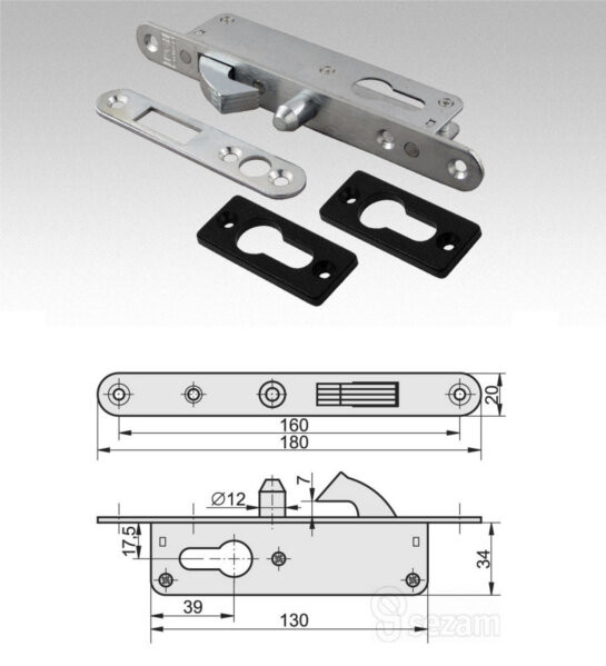 H35 - Hákový zámek bez vložky