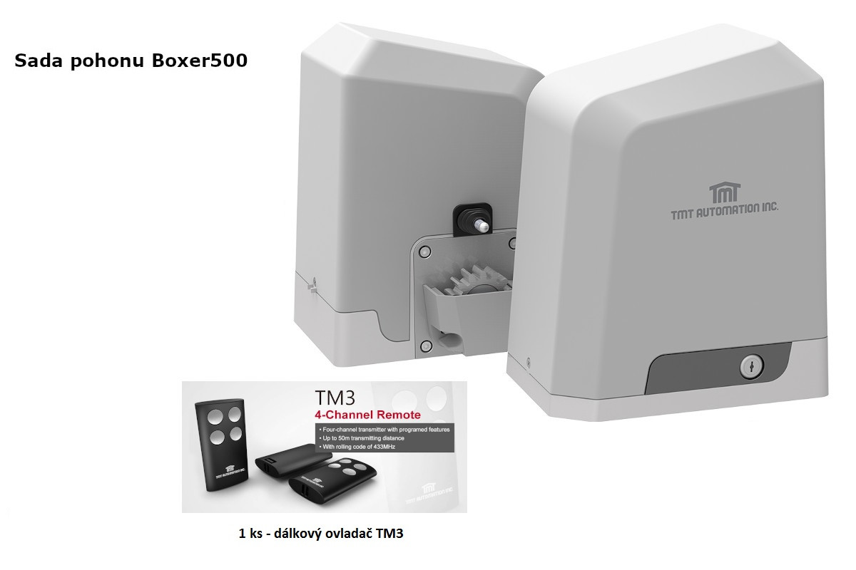 Boxer500 plus CB3 SOLAR - pohon posuvných bran do 500 kg