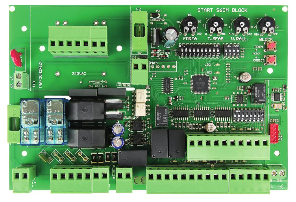 START-S6CM - řídící jednotka pro pohon brány ZA3P a ZA6N