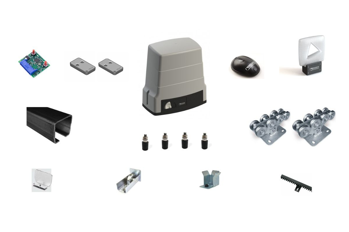 KR7H30 - kompletní řešení pro samonosnou posuvnou bránu