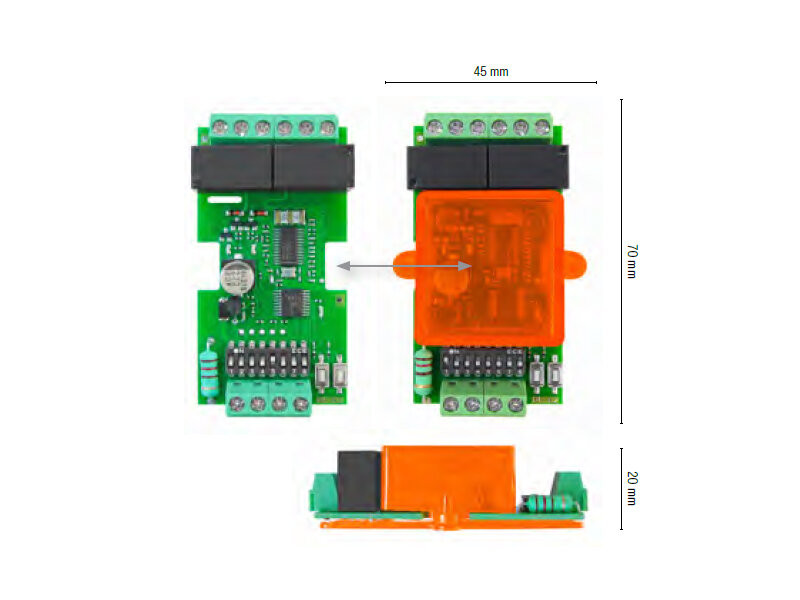 RX2-LUCI - dvoukanálový přijímač pro spínání osvětlení