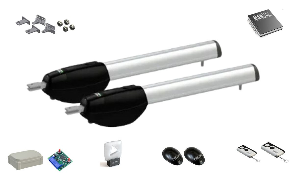 KIT BE20/410 - brushless motory Roger pro křídlovou bránu do 4m jednoho křídla