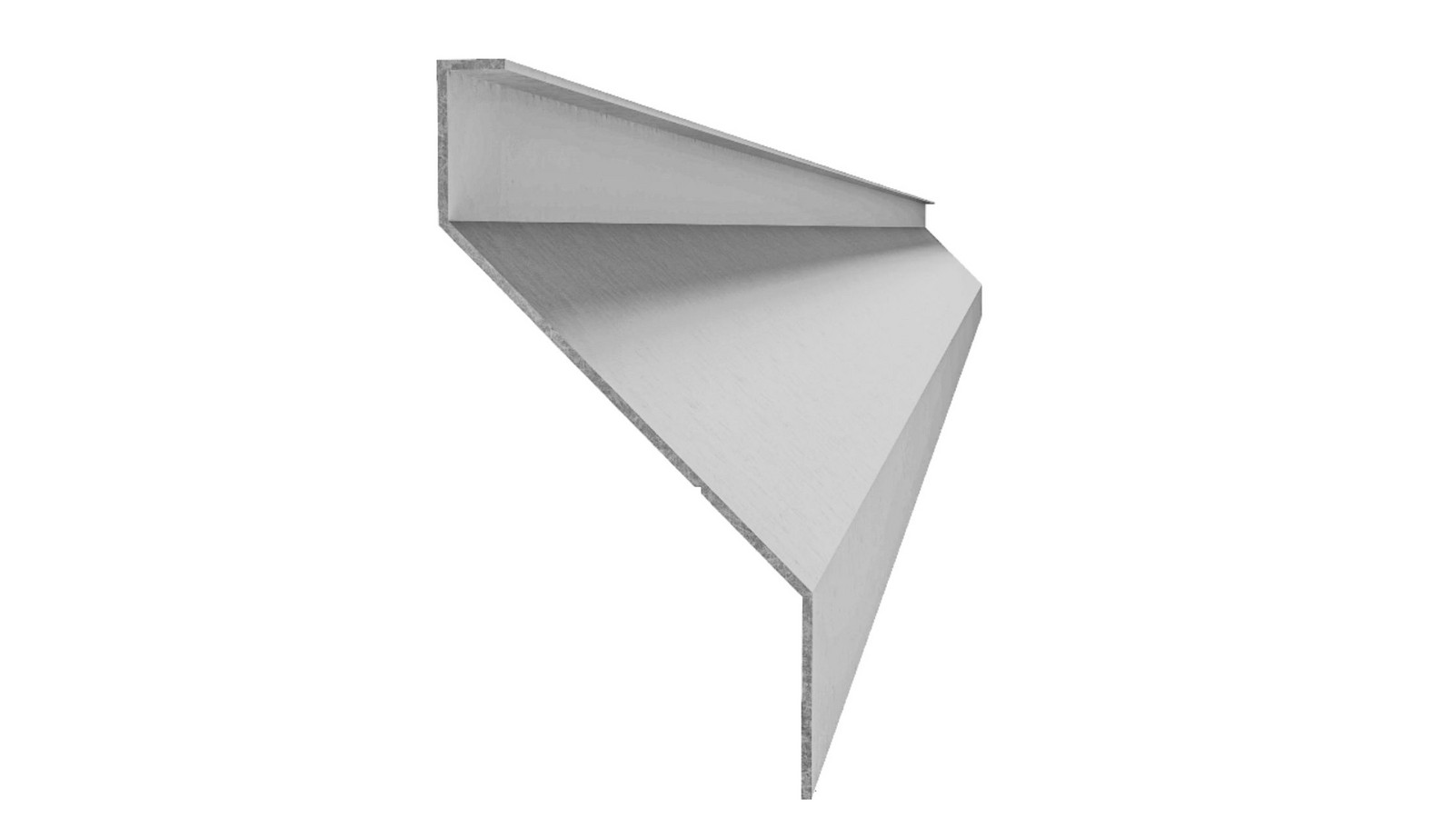 Z profil lamela L=3000 mm, 23x60x25x1,5 mm s vyztuženou hranou 10 mm, zinkovaný plech, použití pro plotovou výplň v kombinaci s KU50Zn a profilem 45/50 mm, cena za 3 m kus