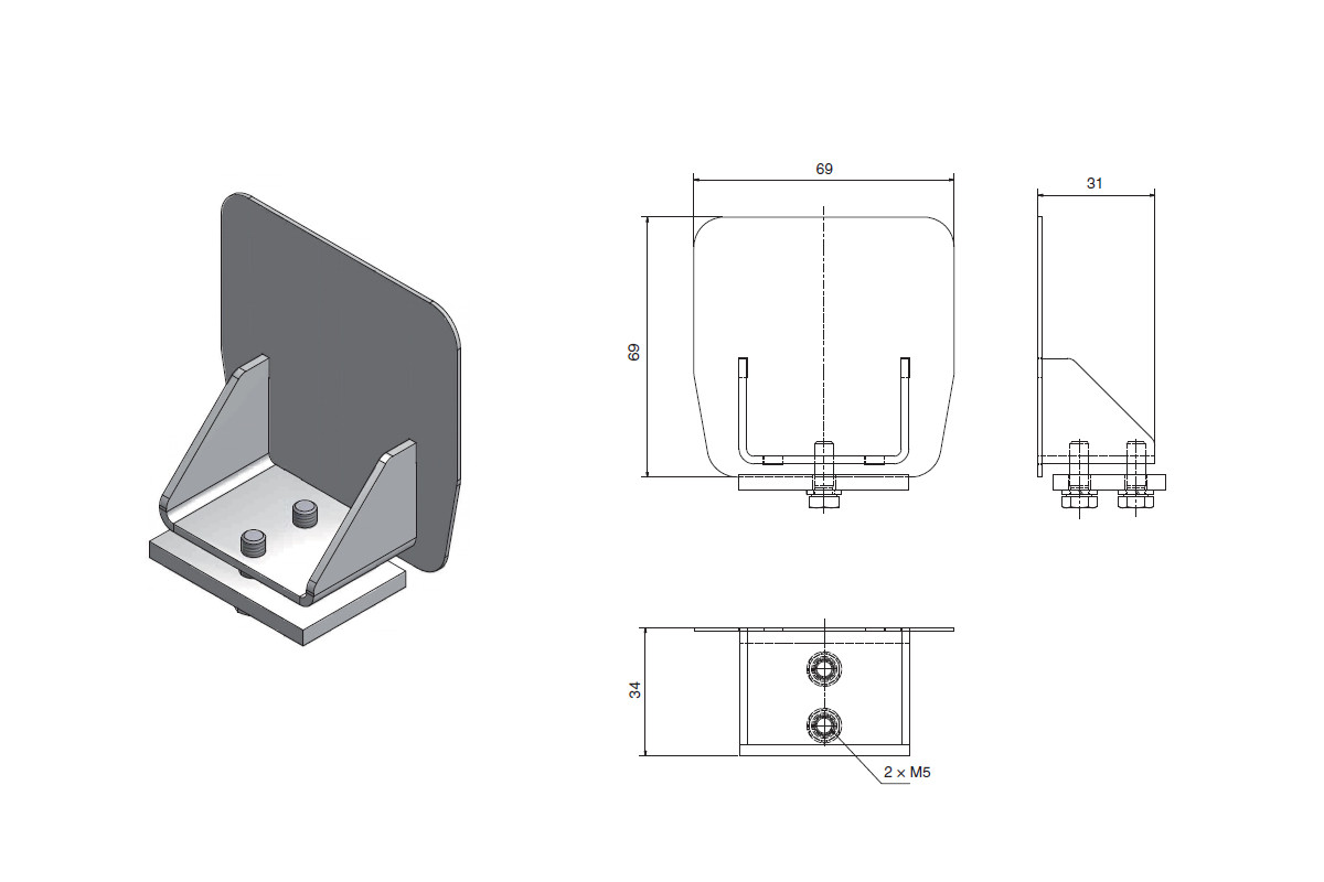 Kovová ucpávka M pro profil CP70