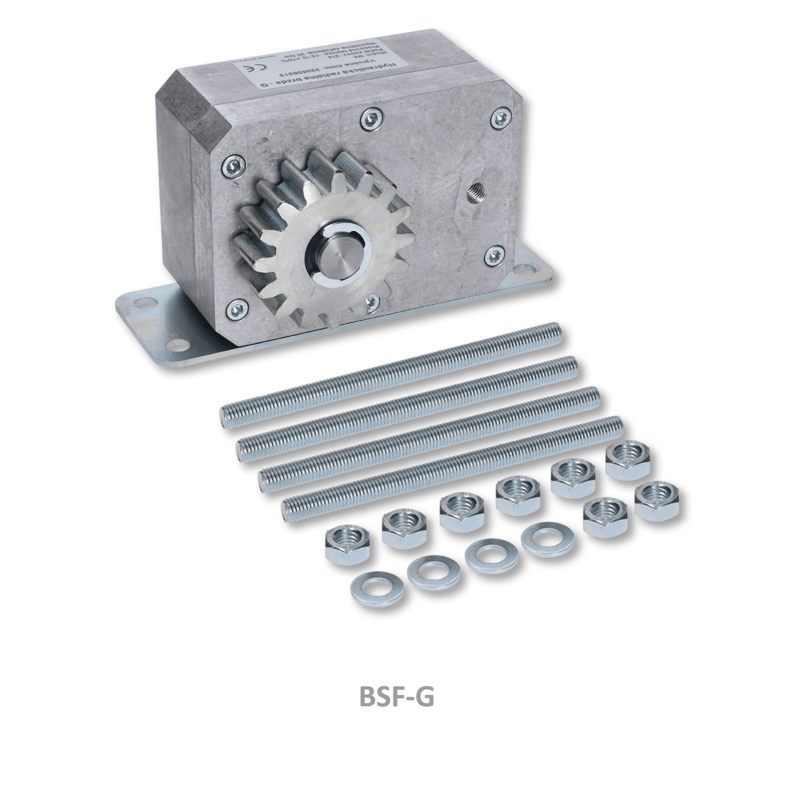 Hydraulická brzda pro posuvné brány ve svahu, zatížení max. 30Nm