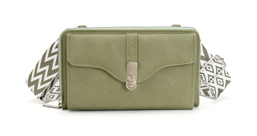 Kabelka TopQ Urban Forte na mobil s popruhem zelená 129322