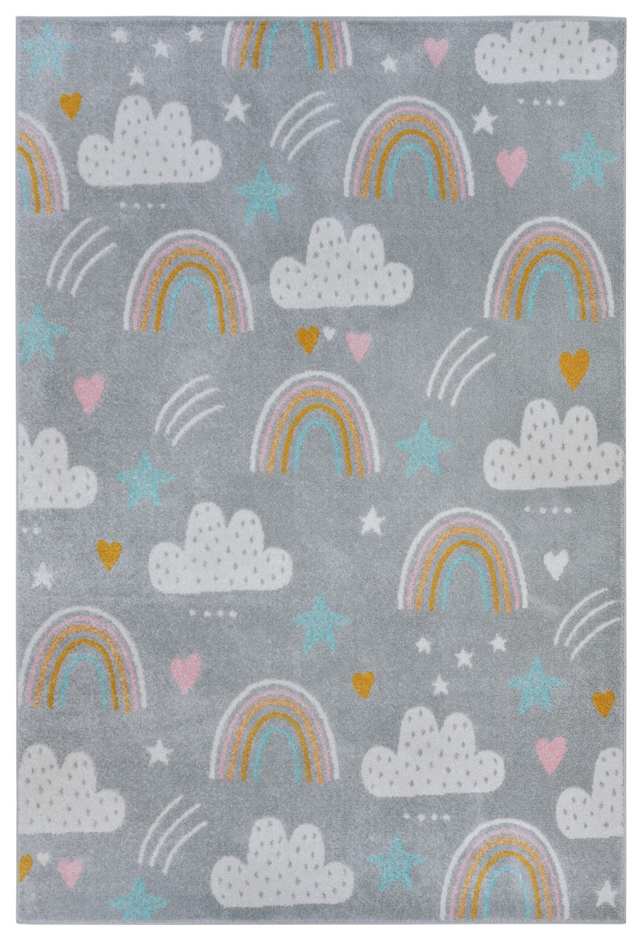 Dětský koberec Adventures 105955 Grey Multicolor - 120x170 cm Hanse Home Collection koberce