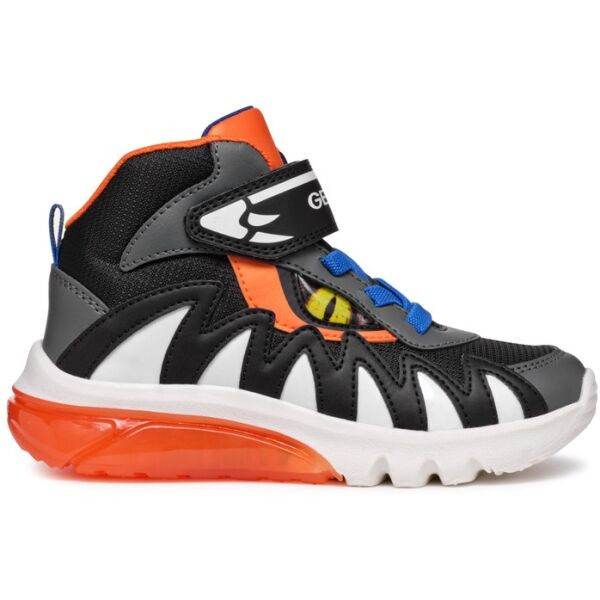 Geox J CIBERDRON B Chlapecké tenisky, černá, velikost