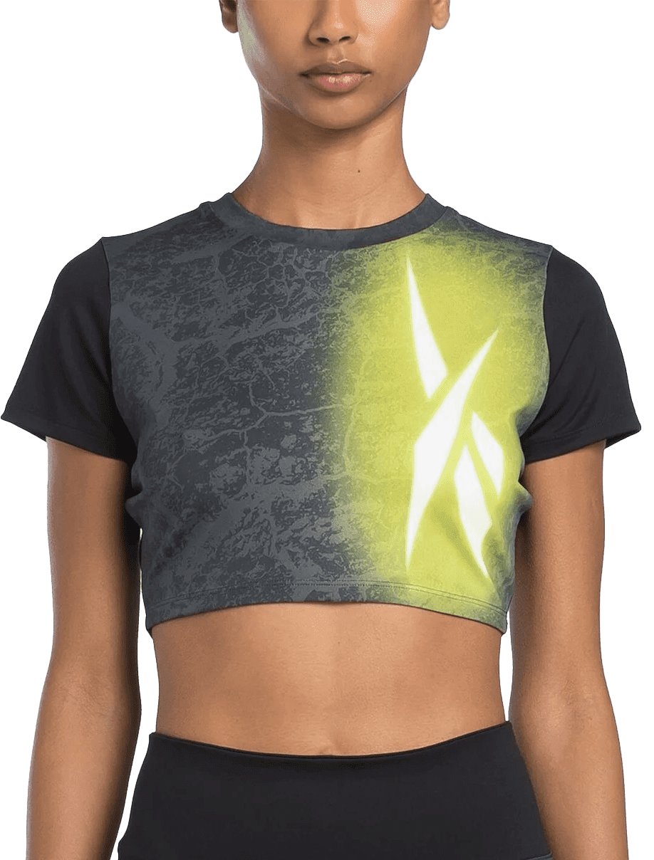 Triko Reebok LUX BOLD CROPPED TEE