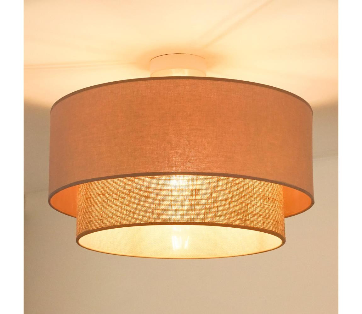 - Přisazený lustr  BOHO 1xE27/15W/230V pr. 45 cm béžová/hnědá