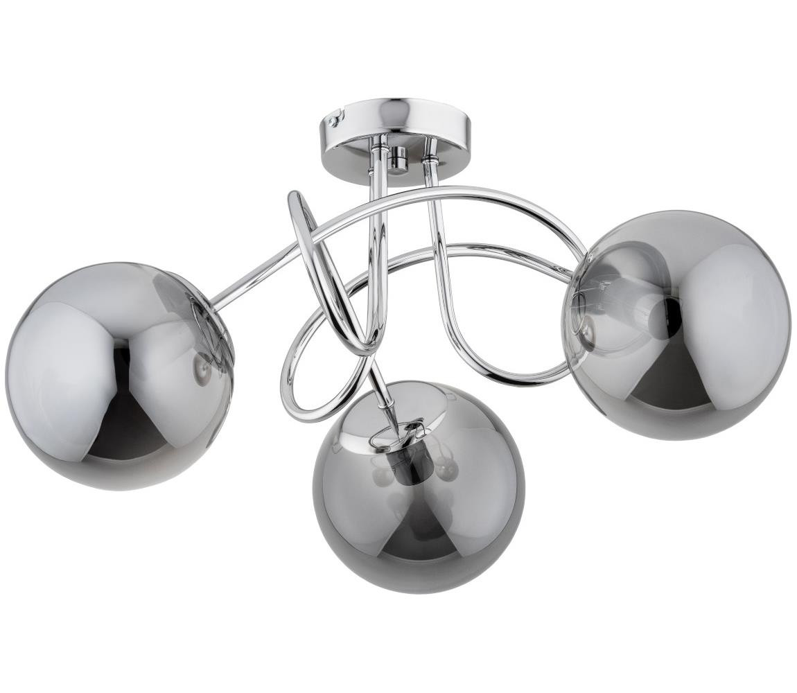 Přisazený lustr BANKO 3xE14/10W/230V lesklý chrom