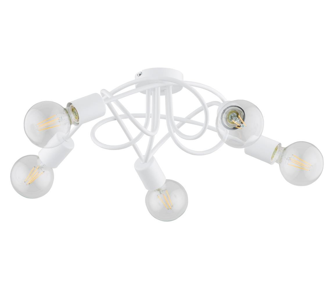 Přisazený lustr BOSTON 5xE27/15W/230V bílá