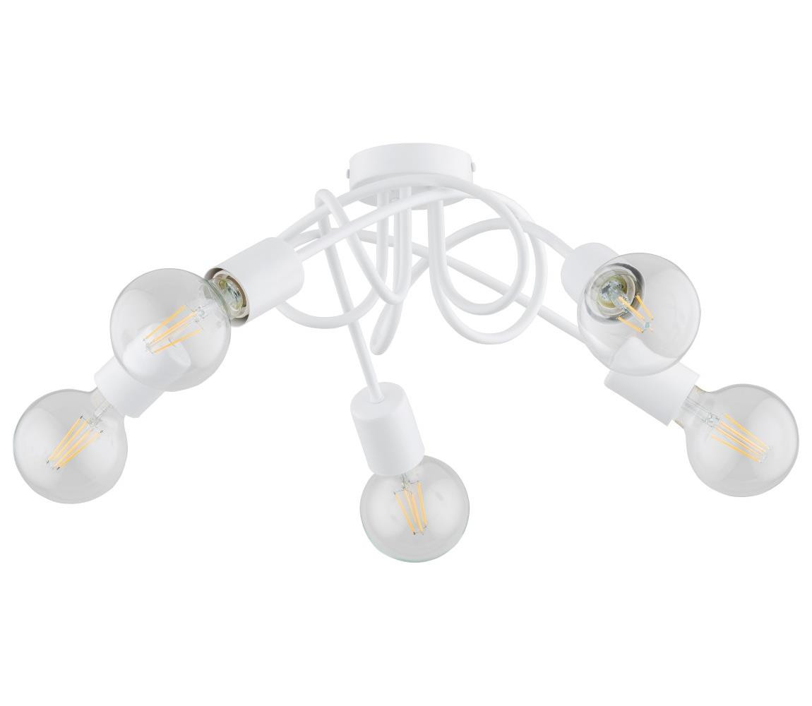 Přisazený lustr INTER 5xE27/15W/230V bílá