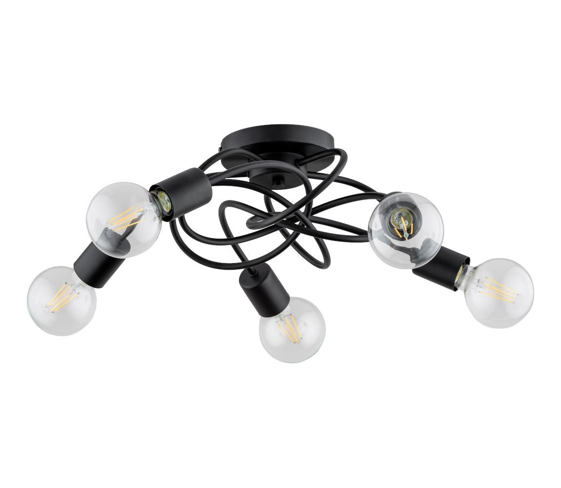 Přisazený lustr MAXIS 5xE27/15W/230V černá