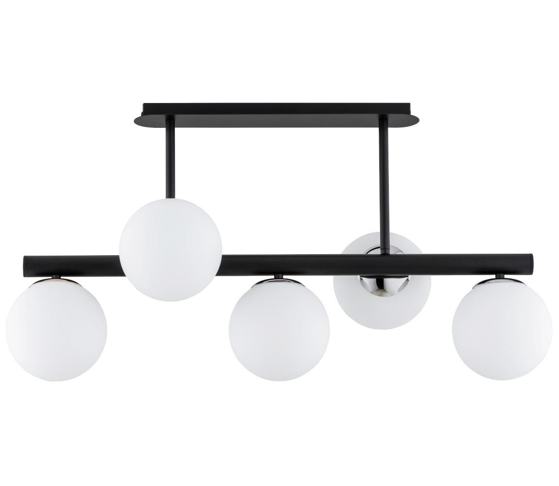 Lustr na tyči TUKANE 5xE14/10W/230V černá