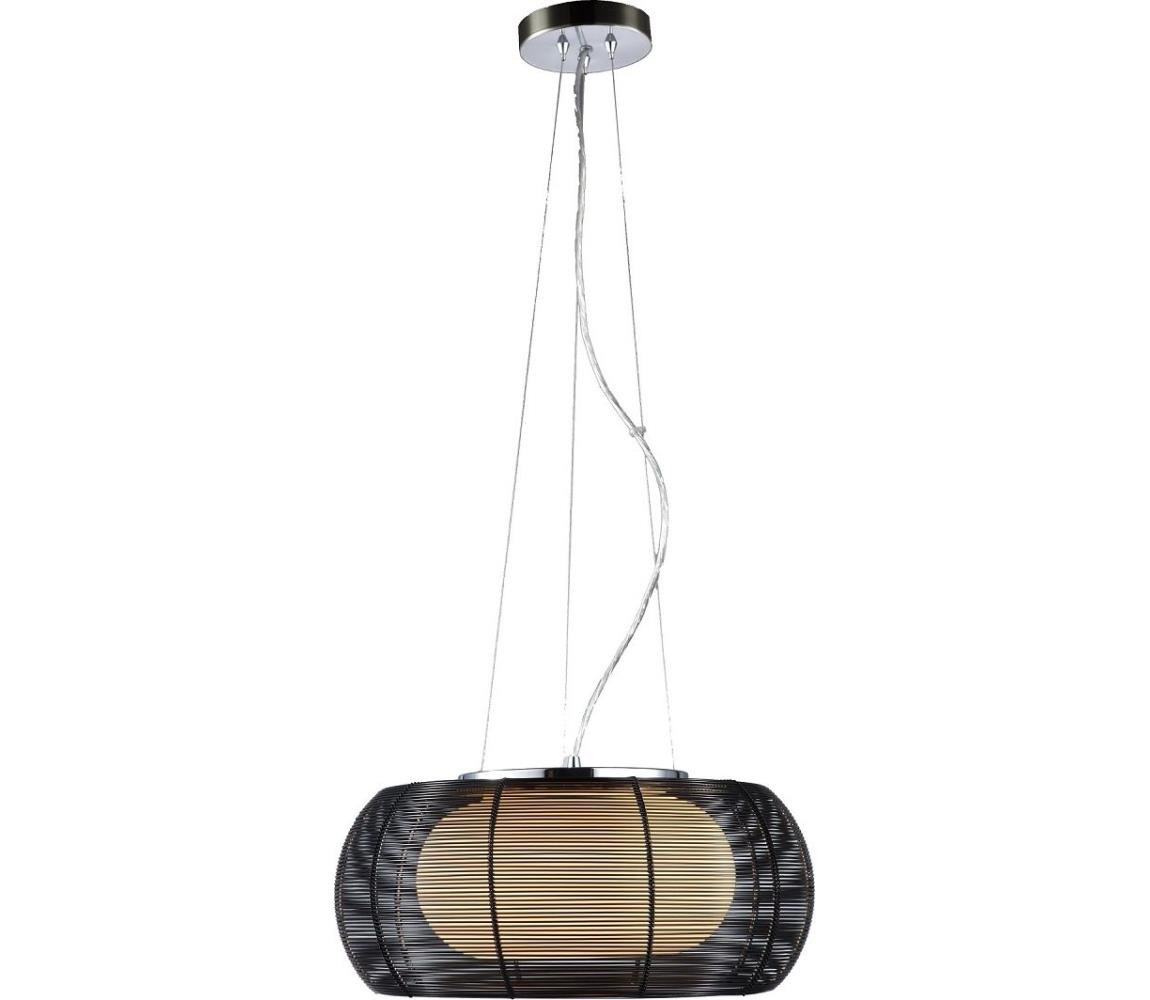 Searchlight Searchlight 20025 - Lustr na lanku 2xE27/60W/230V pr. 40 cm černá