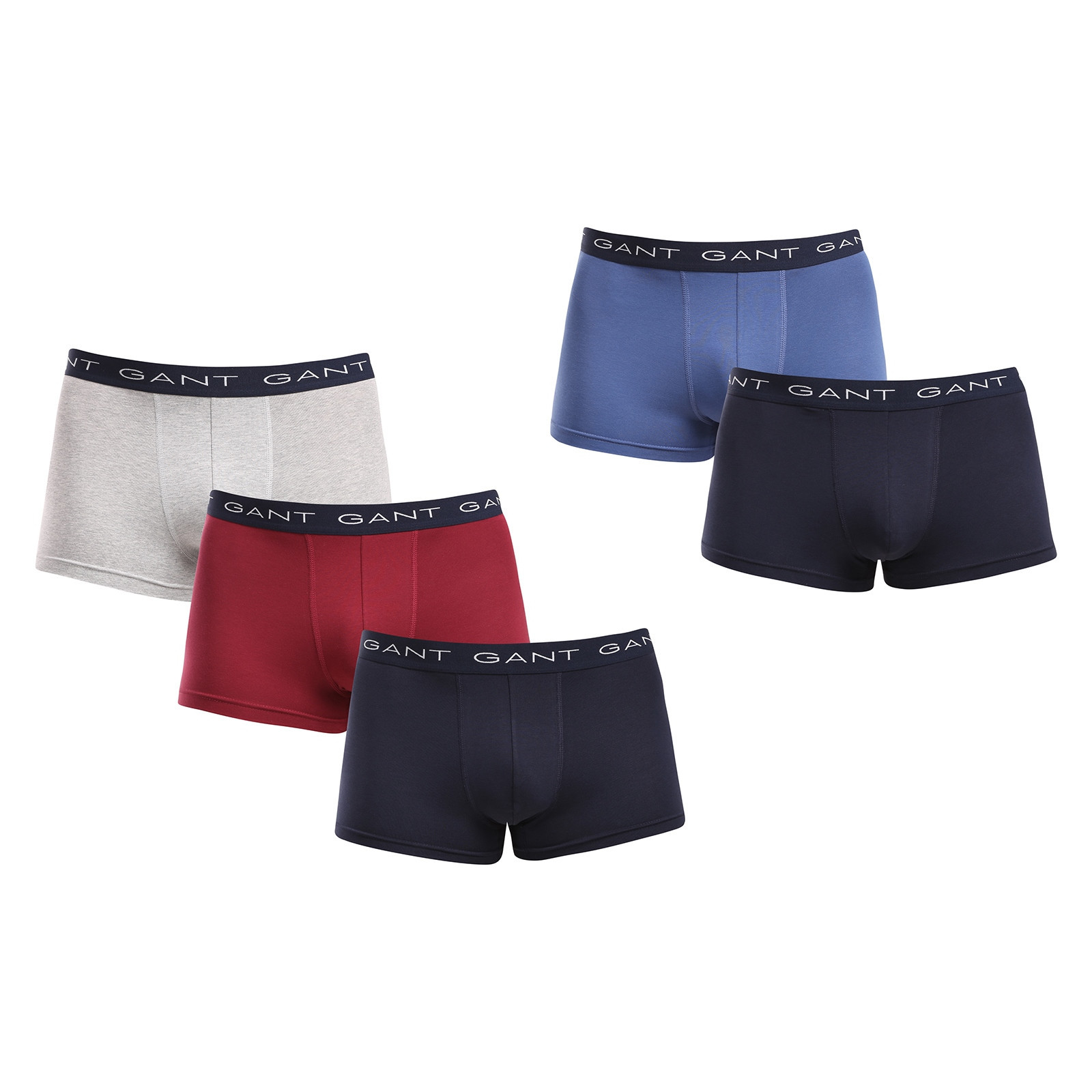 5PACK pánské boxerky Gant vícebarevné (900015003-558) XL, trenky / trenýrky