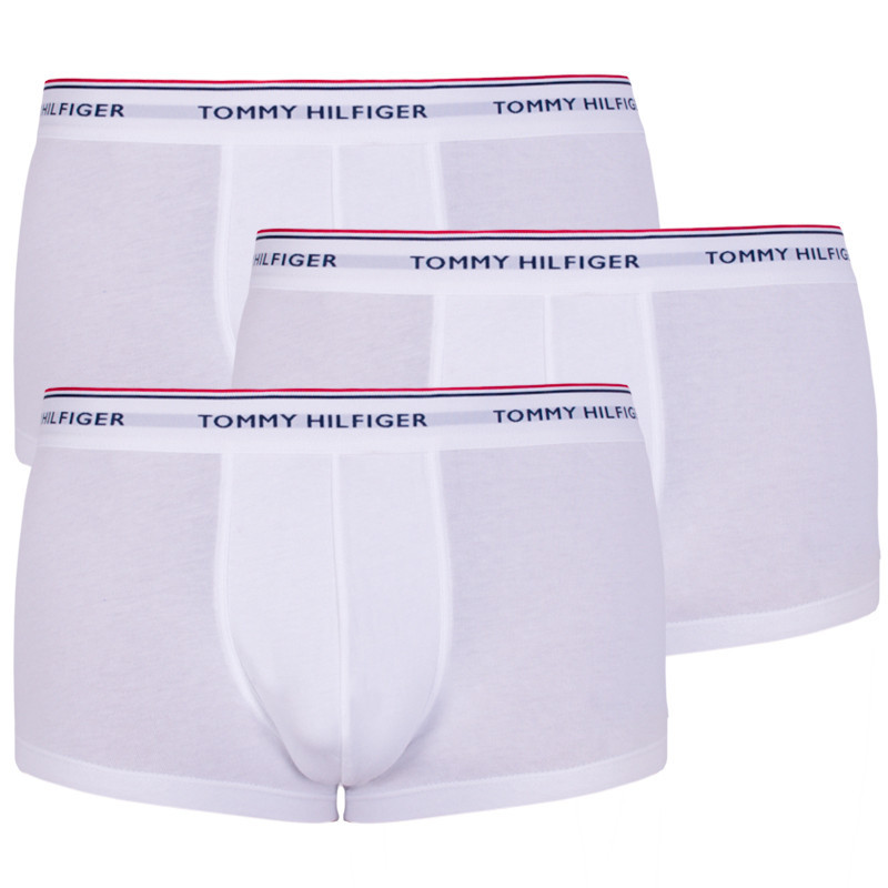 3PACK pánské boxerky Tommy Hilfiger bílé (1U87903841 100) M, trenky / trenýrky