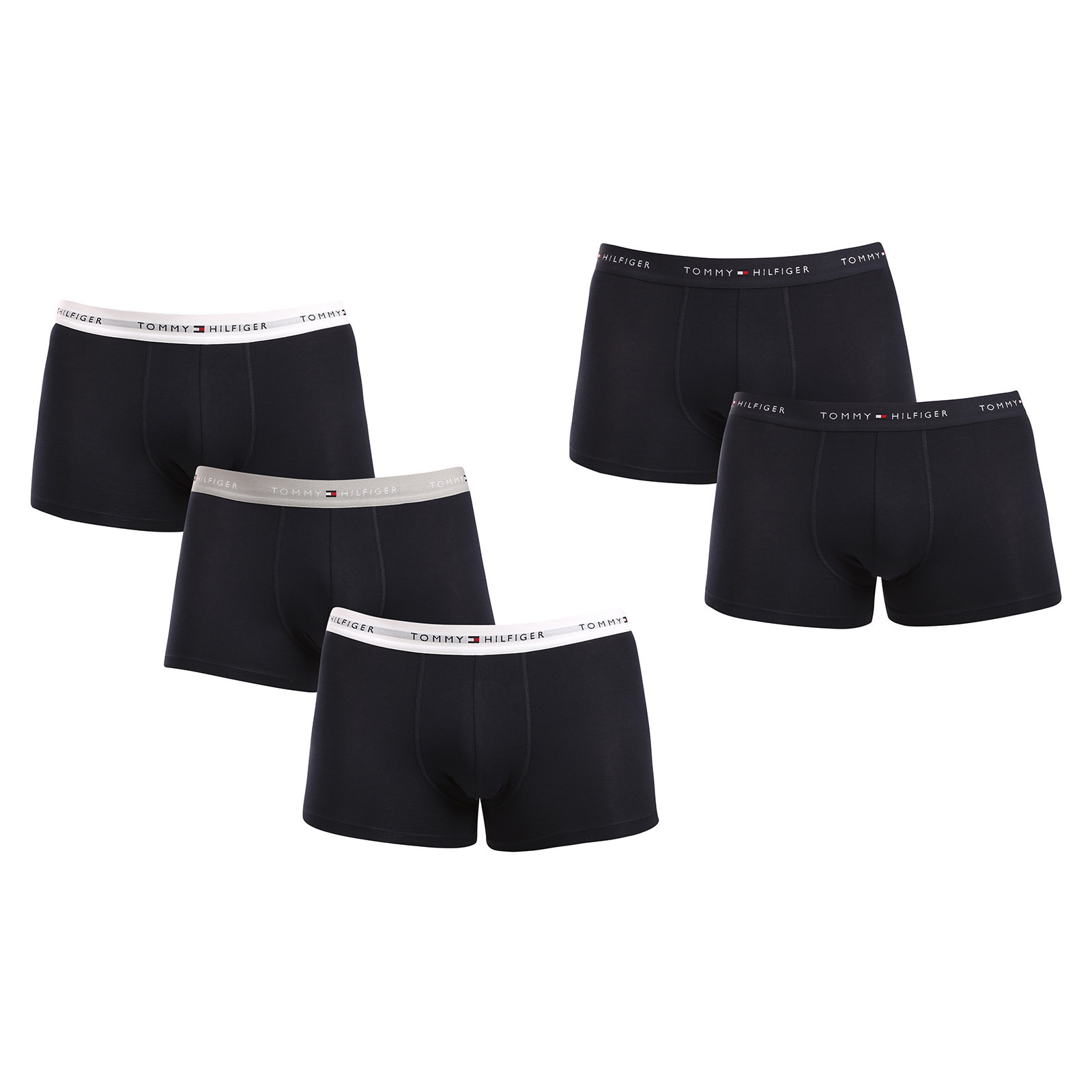 5PACK pánské boxerky Tommy Hilfiger černé (UM0UM03061 0W2) XL, trenky / trenýrky