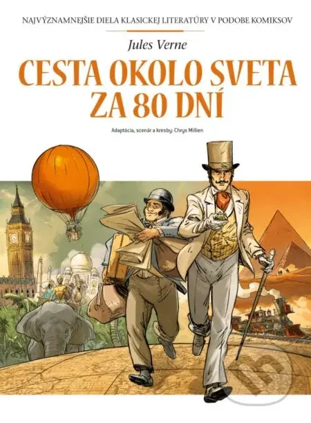 Cesta okolo sveta za 80 dní - Jules Verne, Chrys Millien (ilustrátor)