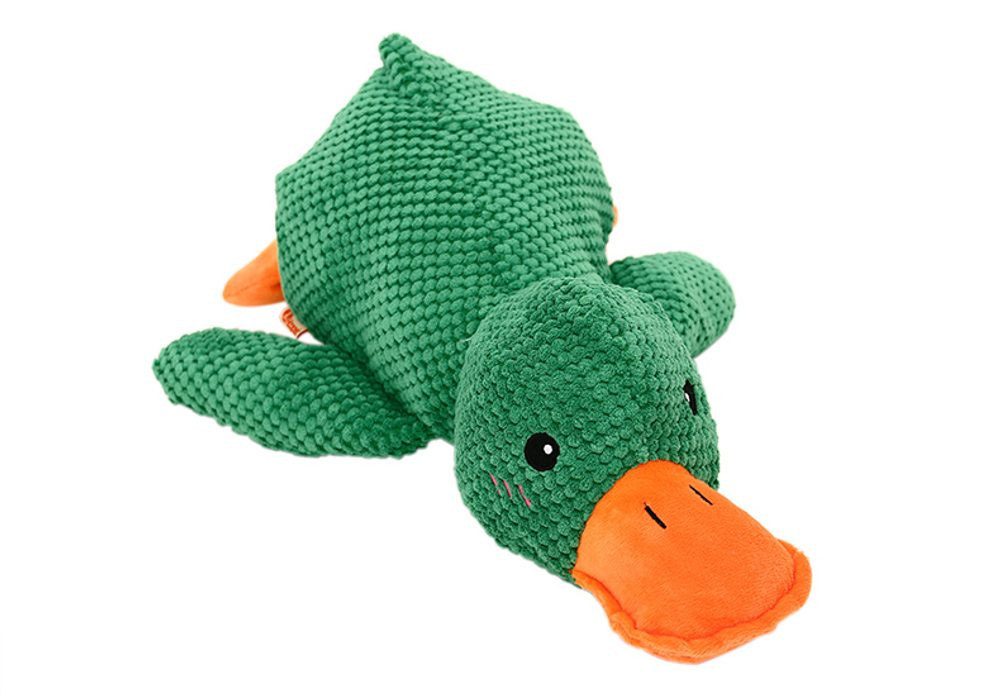Reedog plyšová kachna hračka pro psy, 45 cm - zelená