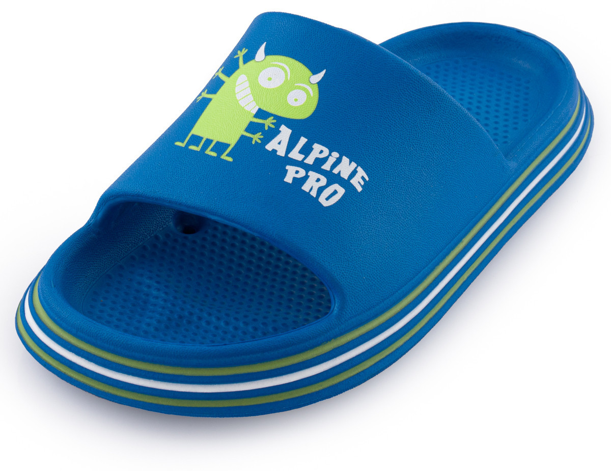 ALPINE PRO Dětské letní pantofle LARINO electric blue lemonade 26, Modrá