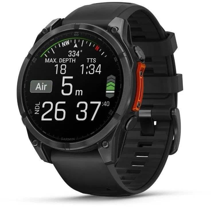 Garmin fenix 8 – 47 mm, AMOLED, SIate Grey, silikonový řemínek