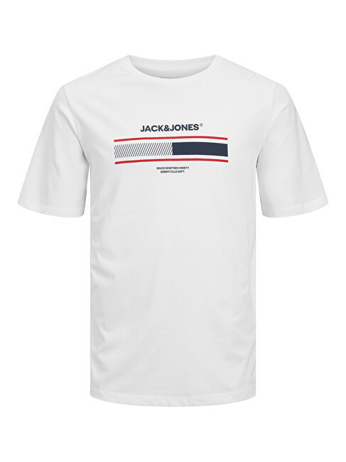 Jack&Jones Pánské triko JJSOUTH Standard Fit 12256784 White M