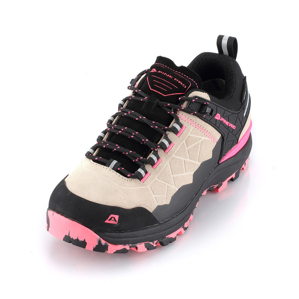 ALPINE PRO Outdoorová obuv s membránou ptx DUARTE white pepper 41, neutrální / zemitá