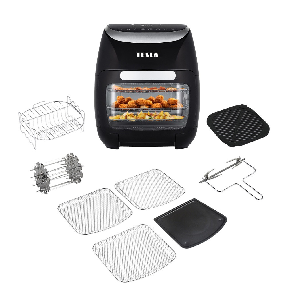 TESLA AirCook & Grill QG600 - horkovzdušná fritéza s grilem, rozbaleno