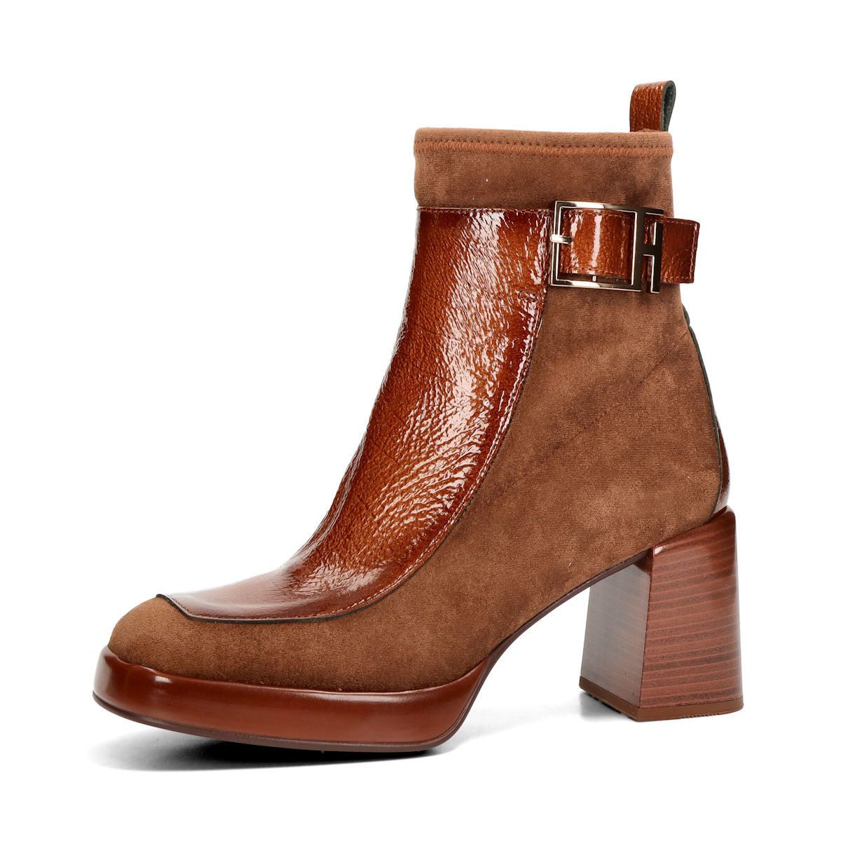 Hispanitas dámské stylové kotníkové kozačky - hnědé - 36