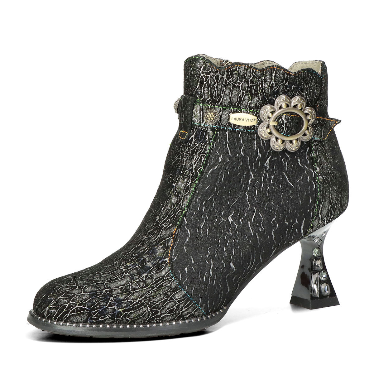 Laura Vita dámské podzimní kotníkové kozačky - černé - 36