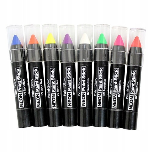 Pastelky na obličej tělo Neon Uv pusinky rtěnka 8x3.5g