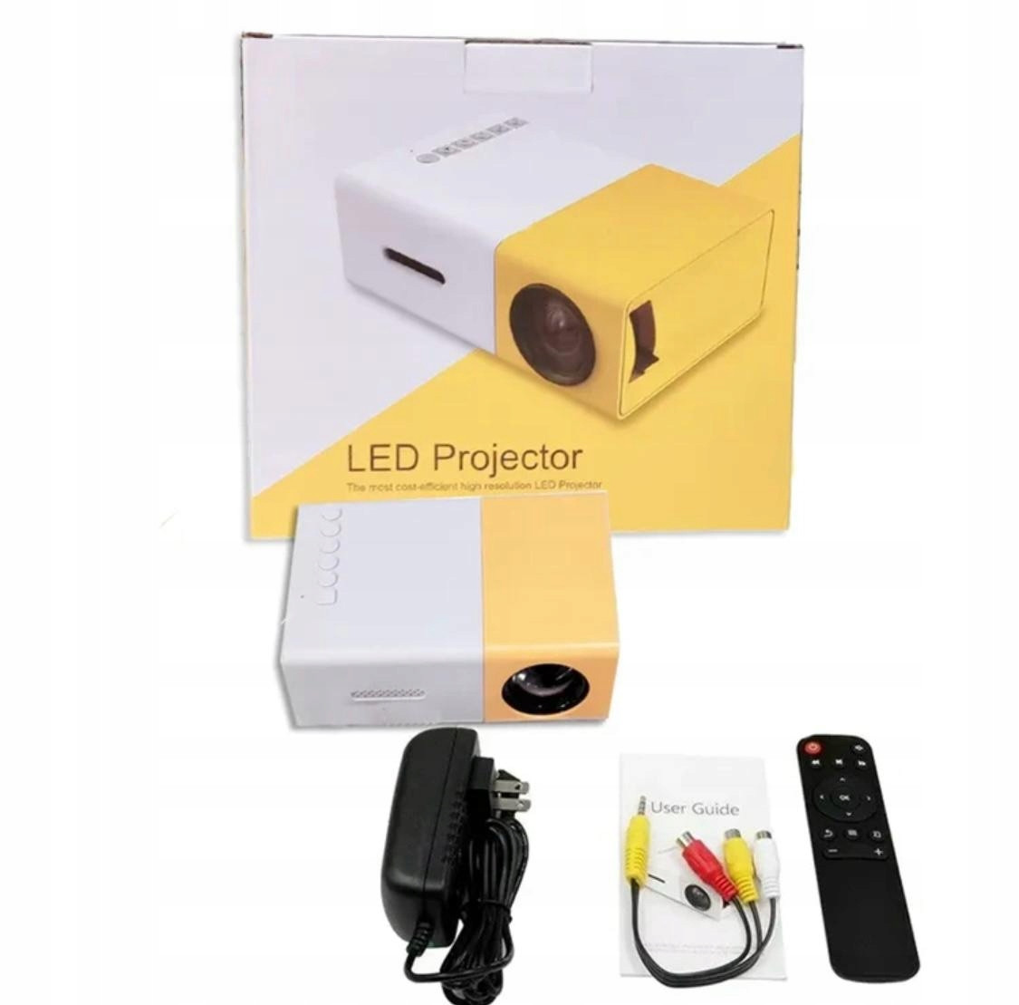 Led Projektor Mini Bílý Komplet