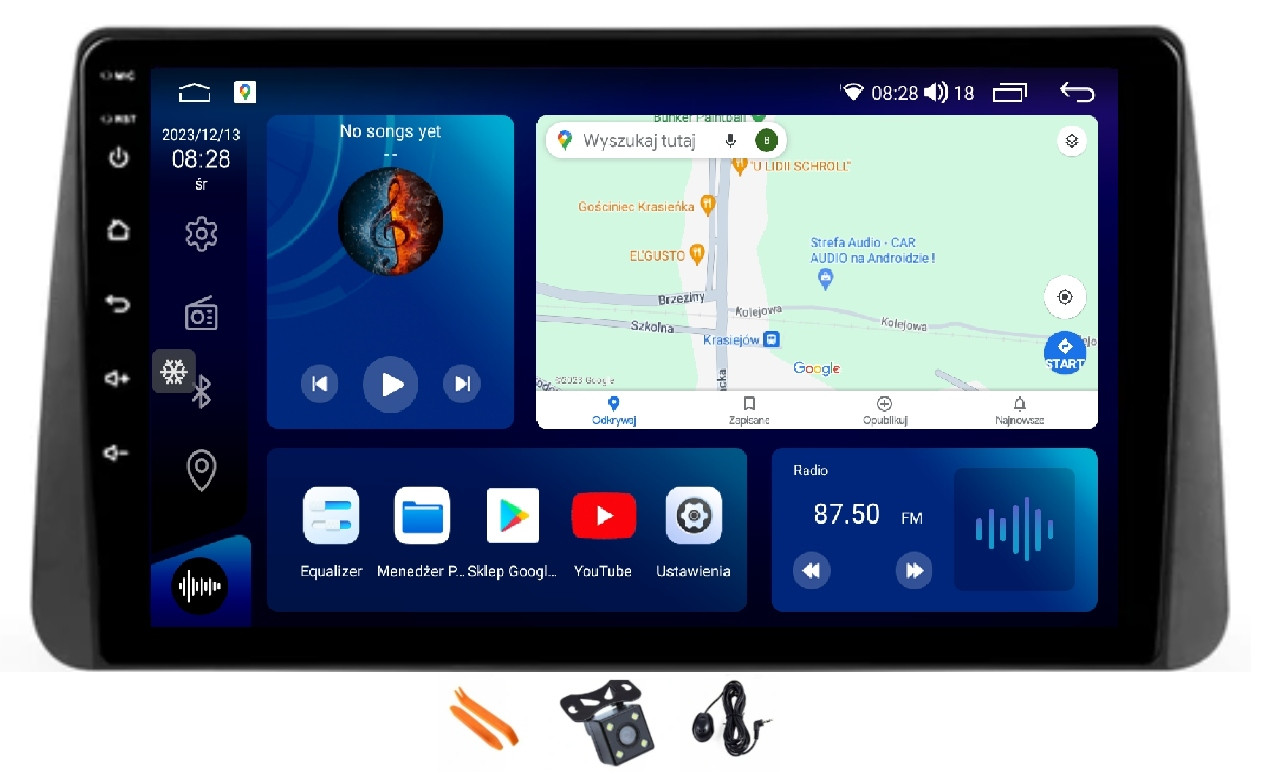 Radio Android Navigace Qled Carplay Gps Dsp Lte 32GB Fiat Tipo 20-23