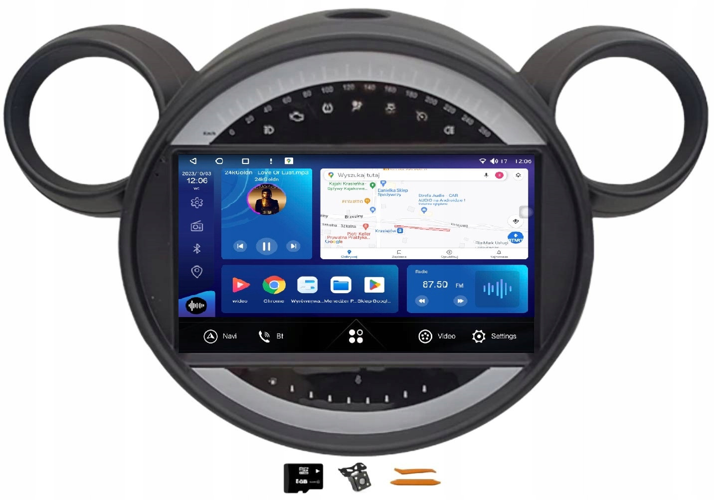 Radio Android Navigace Qled Carplay Mini R60 R61 Cooper Countryman Paceman