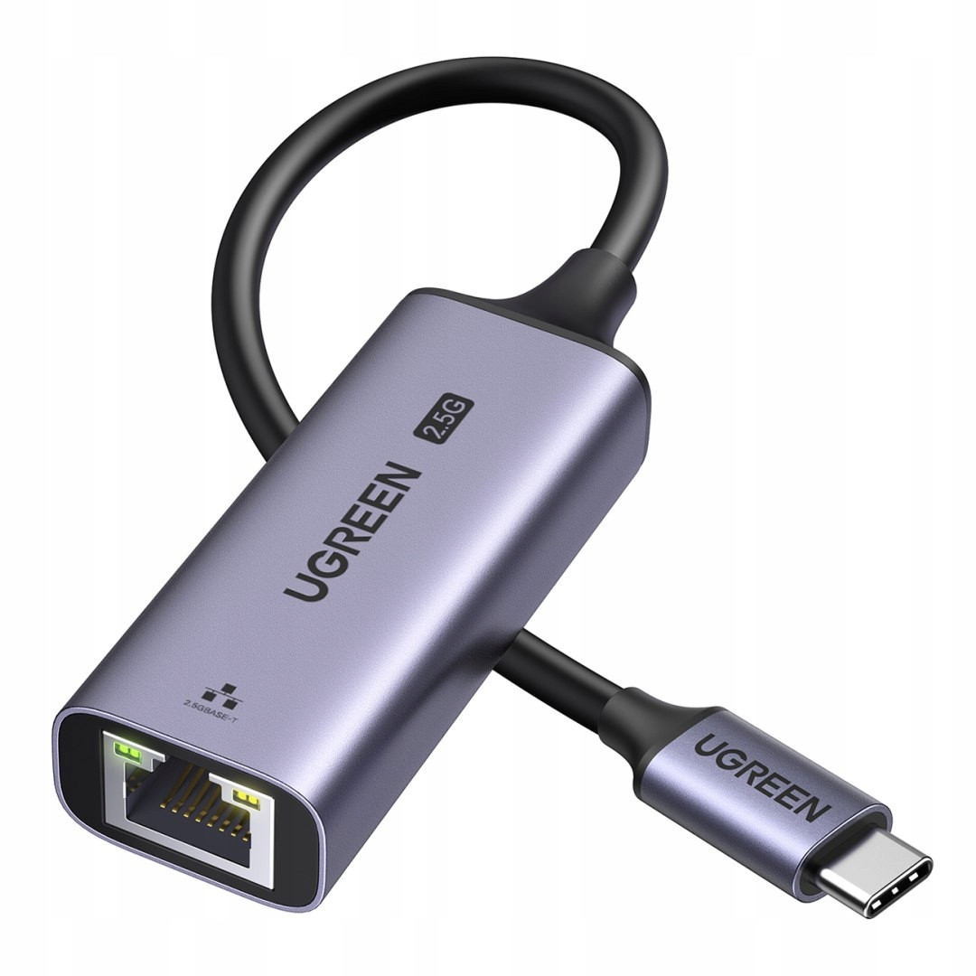 Adaptér síťová karta Ethernet Usb-c RJ45 2.5G šedá