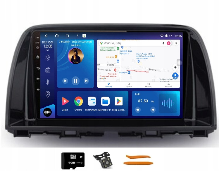 Radio Android Navigace VQ230 Qled Carplay Lte Gps Dsp Mazda CX-5 Ke 12-15