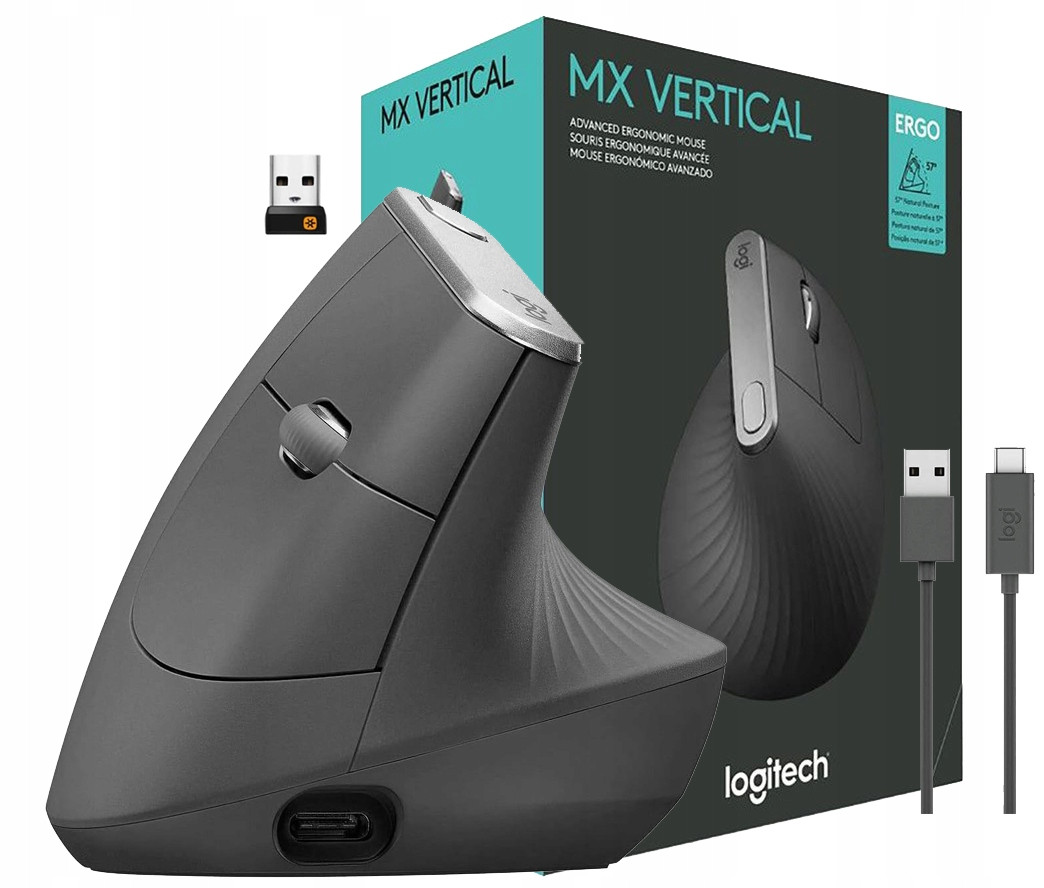 Vertikální Bezdrátová Myš Logitech MX Vertical Advanced Ergonomic Wireless